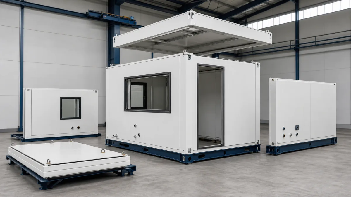 Modulaire FRP-cabines plannen voor herhaald gebruik