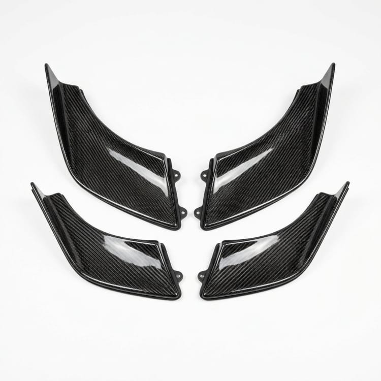 aerodynamische canardset van koolstofvezel