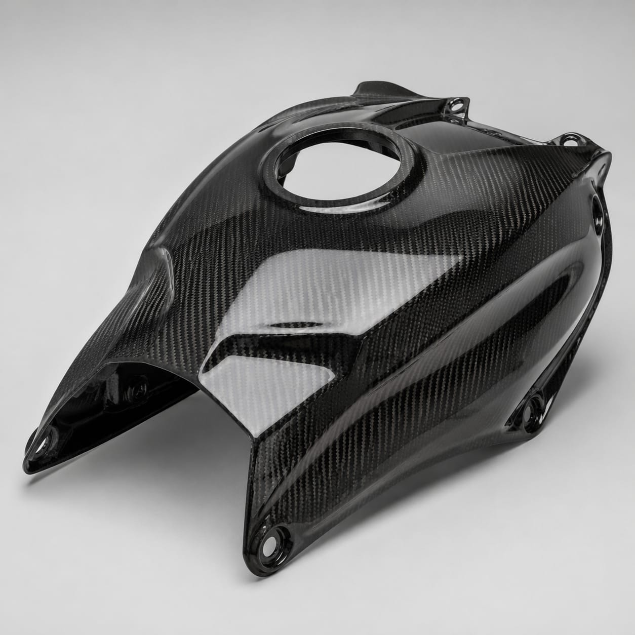 Koolstofvezel motorfiets tank kap