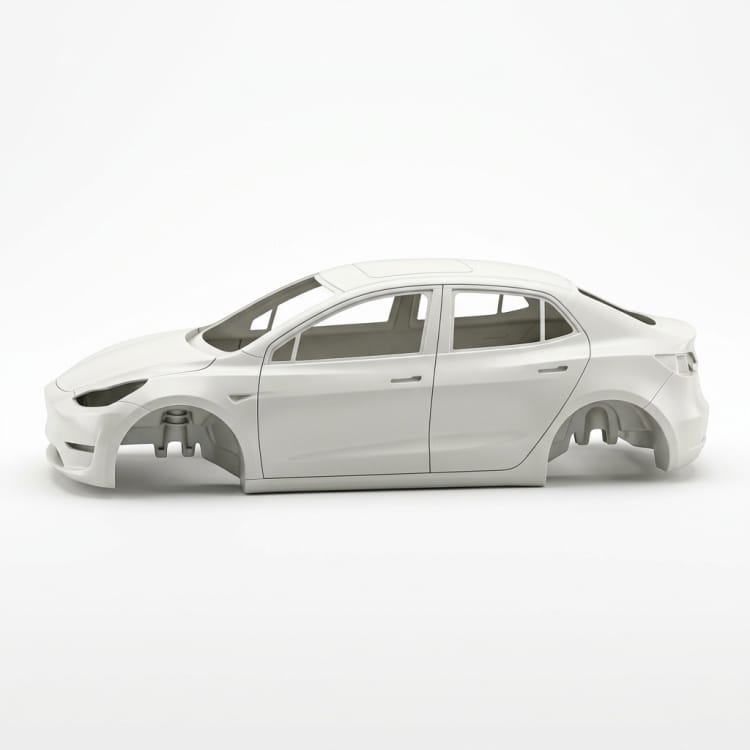 elektrische voertuig carrosserie schaal