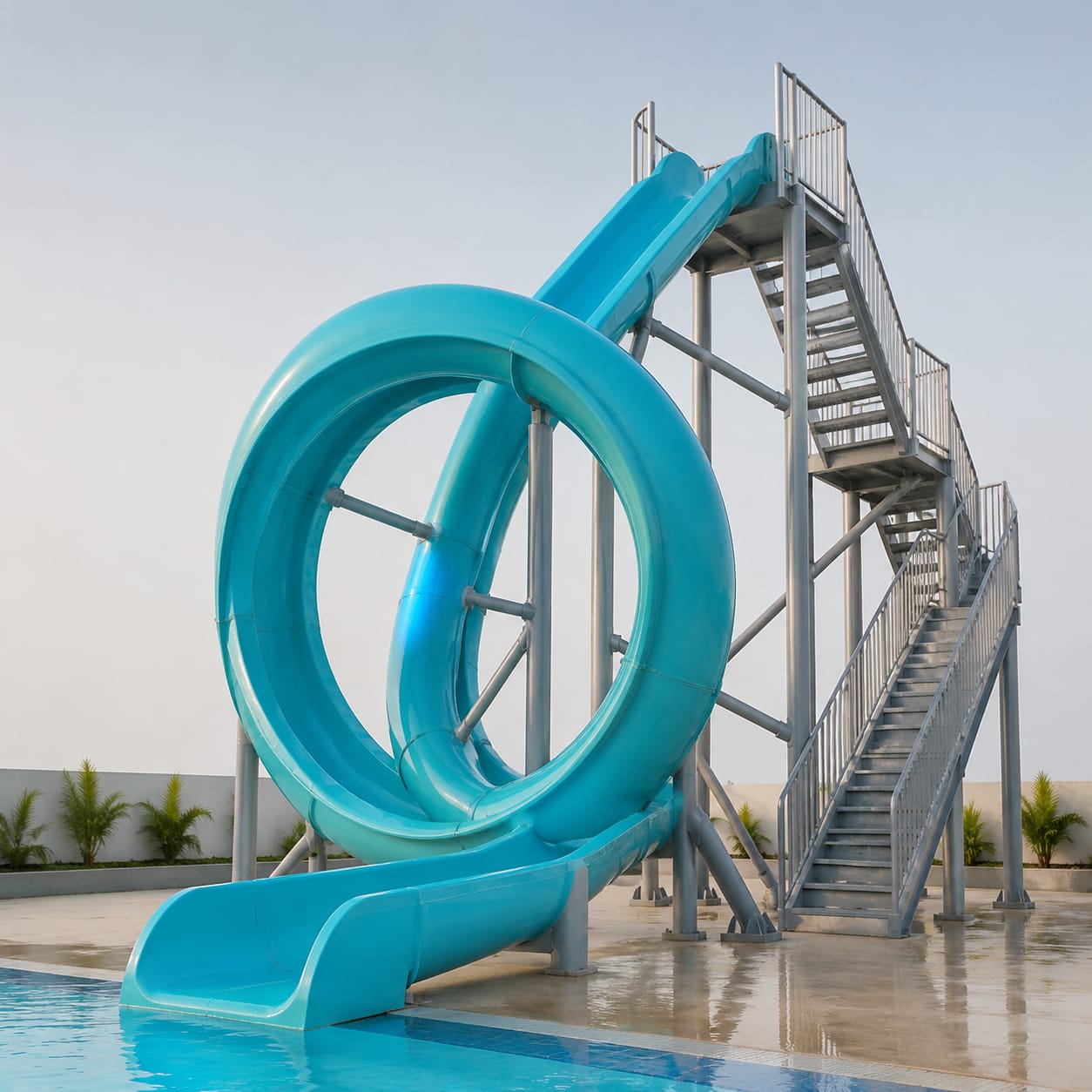 FRP aqua loop-waterglijbaan