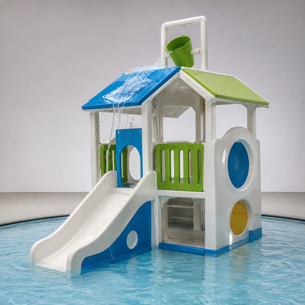FRP interactief water speel huis