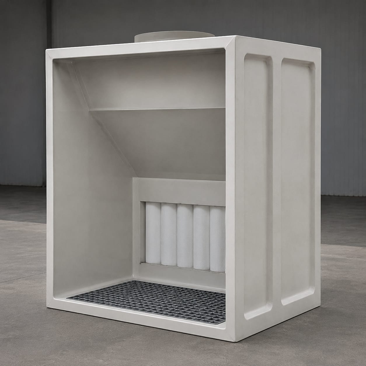 FRP product bemonstering cabine