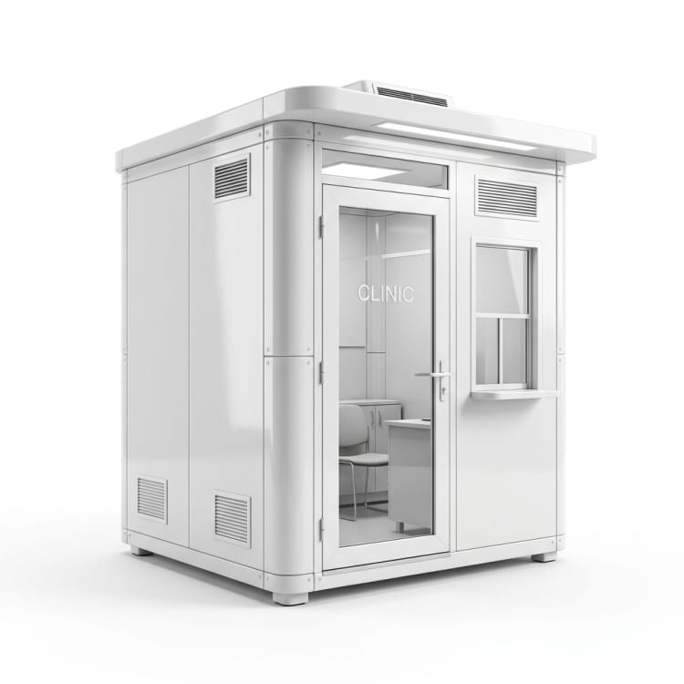 FRP tijdelijk kliniek cabine