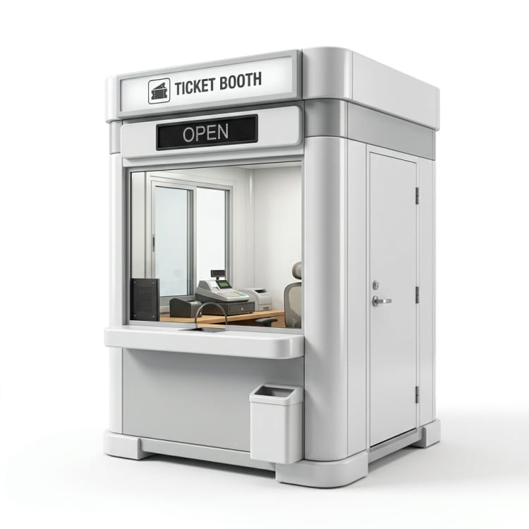 FRP openbaar vervoer Ticket cabine
